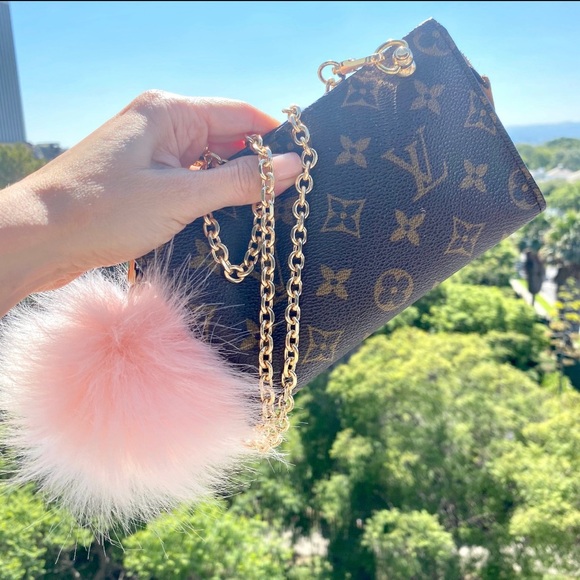 Authentic LOUIS VUITTON Pouch Purse Bag LV Purse Monogram Restored interior - Picture 1 of 10